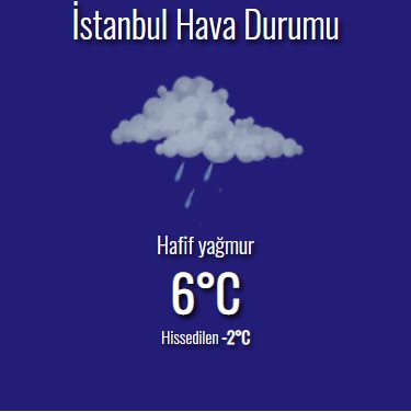 hava durumu widget 3