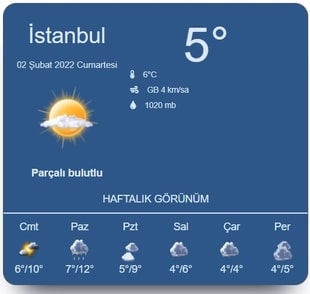 responsive hava durumu widget